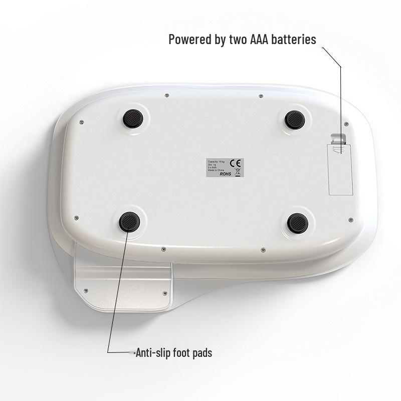 Präzise 15kg Haustierwaage für Katzen & Hunde - Niedliches Weißes Design