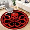1pc Hydra Symbol Office Round Area Rug, Indoor Mat Suitable For Office, Under Office Chairs Bedroom Living Room Home Decor, Room Deco 075