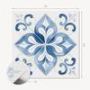 Pack of PVC Tiles with Pattern Self-Adhesive for Bedroom Floral Pattern Tiles 9x30x30 Cm