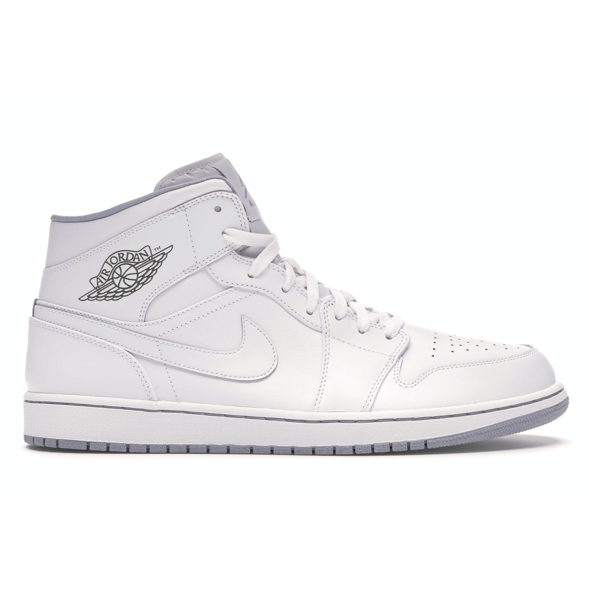 

Кроссовки Air Jordan 1 Mid White Wolf Grey Мужские 554724-112