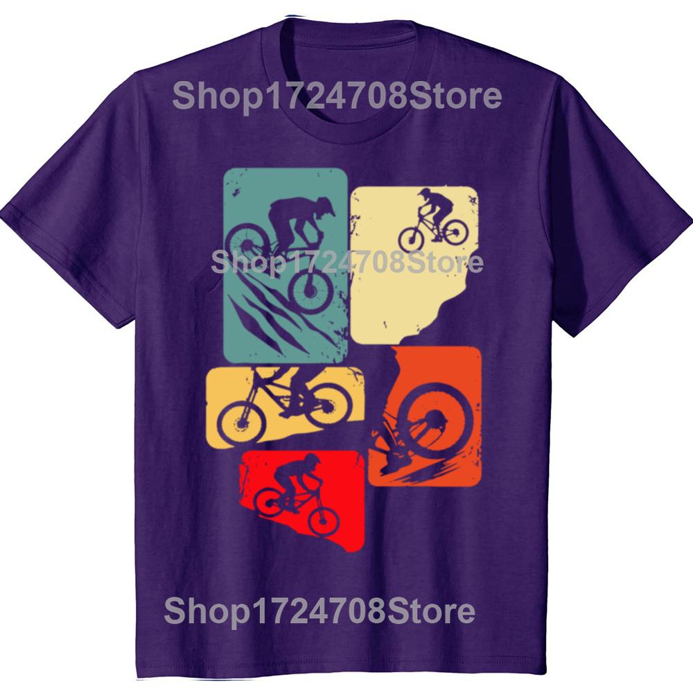 Funny Mountain Bike Downhill MTB Biking Cycling Biker Tshirts Men Fashion Casual Tshirt 100 Cotton Loose Oversized T Shirt