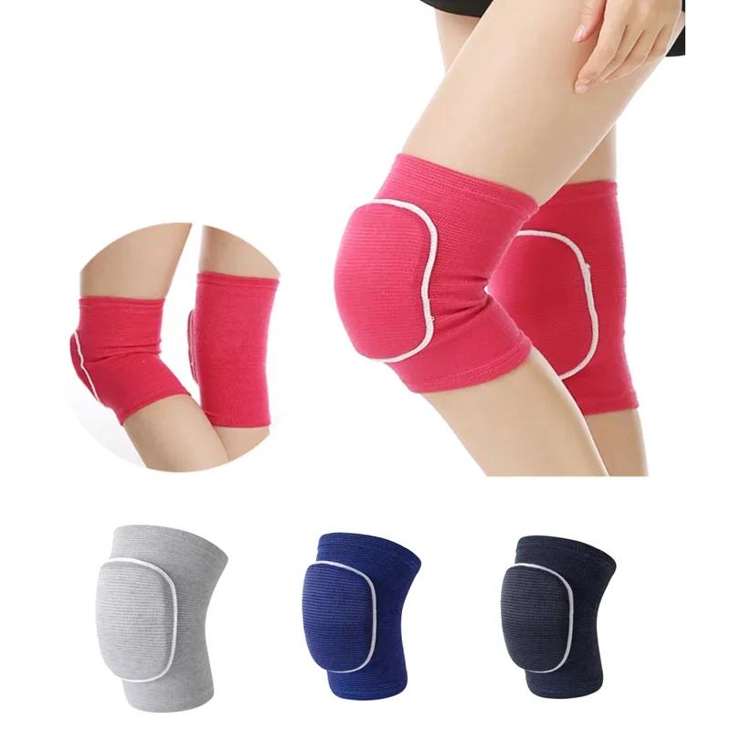 Ginocchiere a Compressione Sportiva Ginocchiera Elastica Supporto in Spugna Ispessita per Danza Roller Pallavolo Allenamento Ginocchiere