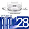 Dual-Sided Flat Timing Pulley: 5M50 Teeth, Width Options 11/16/21/27AF, Bore Size 8-30.