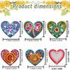 New Full Diamond Diy Diamond Painting Love Pendant Leather Rope Necklace Girls Handmade Chain Neck Chain Pendant