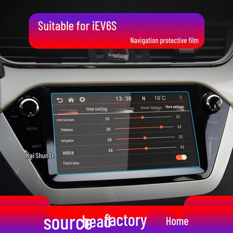 Tempered Film for 25 JAC Refine iEV7S Models: S4 Console, E3 Instrument, 6E Screen, 6S Interior