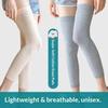 Four Seasons Pure Color Cotton Sports Knitted Breathable Thin Warm Cold-Proof Knee Pads Leg Guards for Elderly Factory
