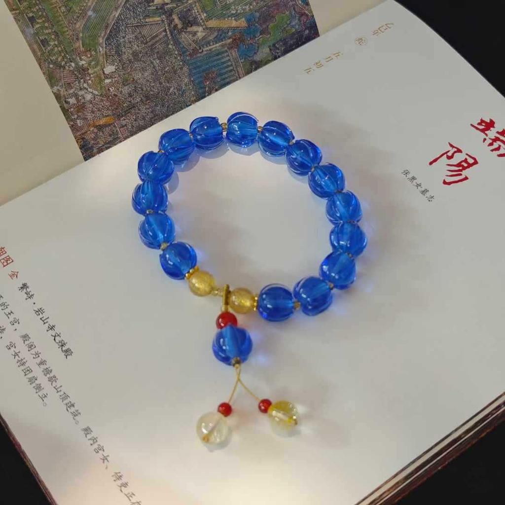 Temple-Style Fluorite Lion Bracelet - Ethnic Design for Women