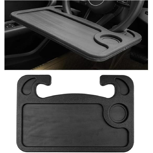 Car Steering Wheel Desk, Multifunctional Auto Seat Stand Trays For Eating And Working, Double Sided Design Steering Wheel Table Desk For Laptop,