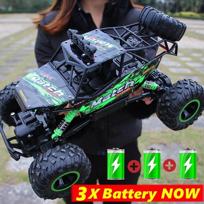 Remote Control Car With Led Lights Radio Rc Buggy Off-road Drift Trucks Rtr Vehicle Gifts Toys For Children Boys Kids Adults