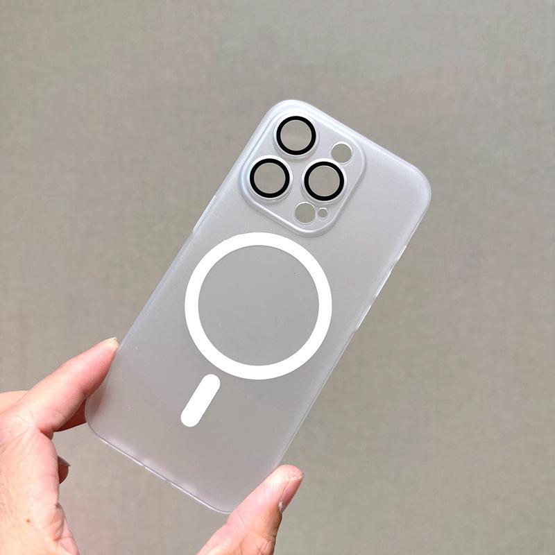 

Ice Mist Magnetic Phone Case for iPhone 17/16 Pro Max, Full Lens Protection for Apple 15 iPhone 14
