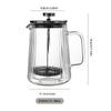 Zhi Shi Doppelwandige Glas French Press Kaffeebereiter