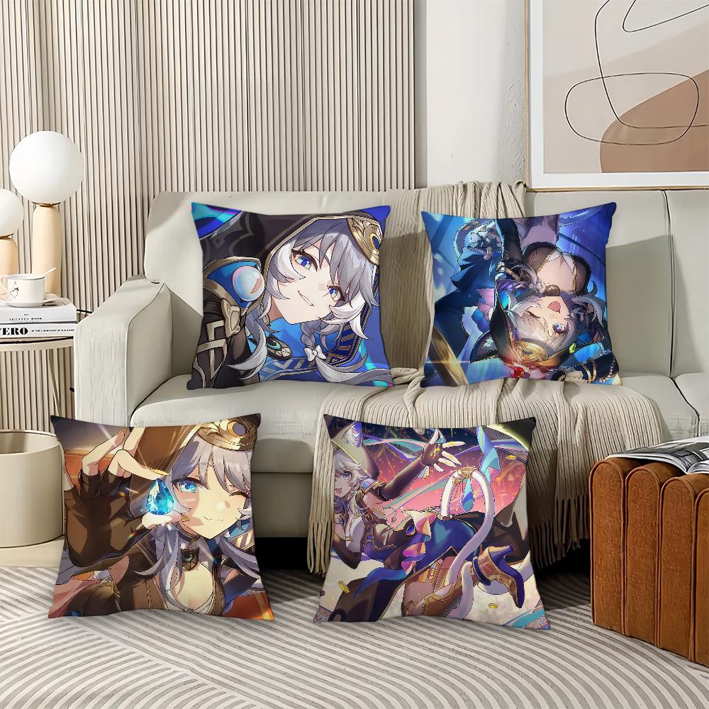 Game Honkai Star Rail Cipher Pillow Case Office Cushions Suitable For Sofa Car Bedroom Decorative Cushion Cover