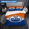 3PCS Energetic Oilers Team Spirit Bedding Set,Including 1pc Duvet Cover And 2pcs Pillowcases Perfect for Bedroom, Dormitory, Fan Christmas gift