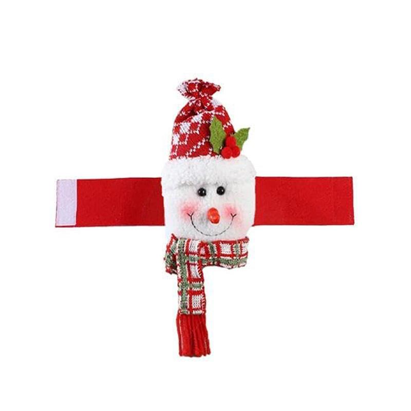 Christmas Curtain Tieback Buckle,Cartoon Snowman Santa Christmas Curtain Buckle Holder,Mr. Snow Man And Santa Holder