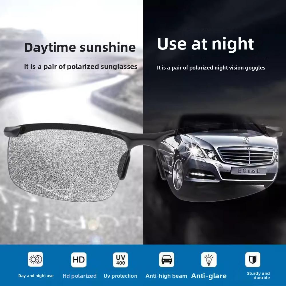 2024 New Polarized Color-changing Sunglasses 3043 Driving Fishing Cycling Sunglasses Men's Driving Glasses Day and Night