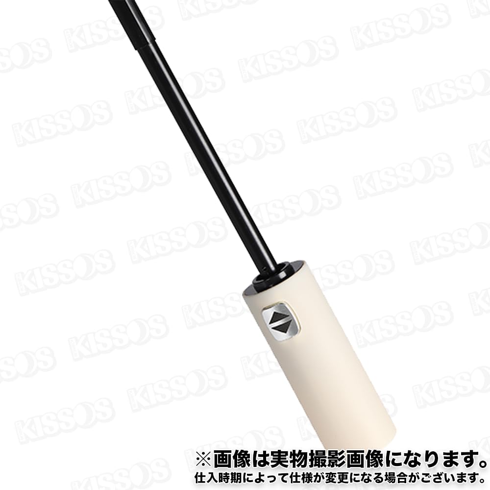 Faltbarer Regenschirm, Ein-Knopf-Öffnung, Sonnenschirm, UV-Schutz, Regenschirm, 12 Schirmrippen, Große Größe, Tragbar, Sonnenschutz (Hell beige)