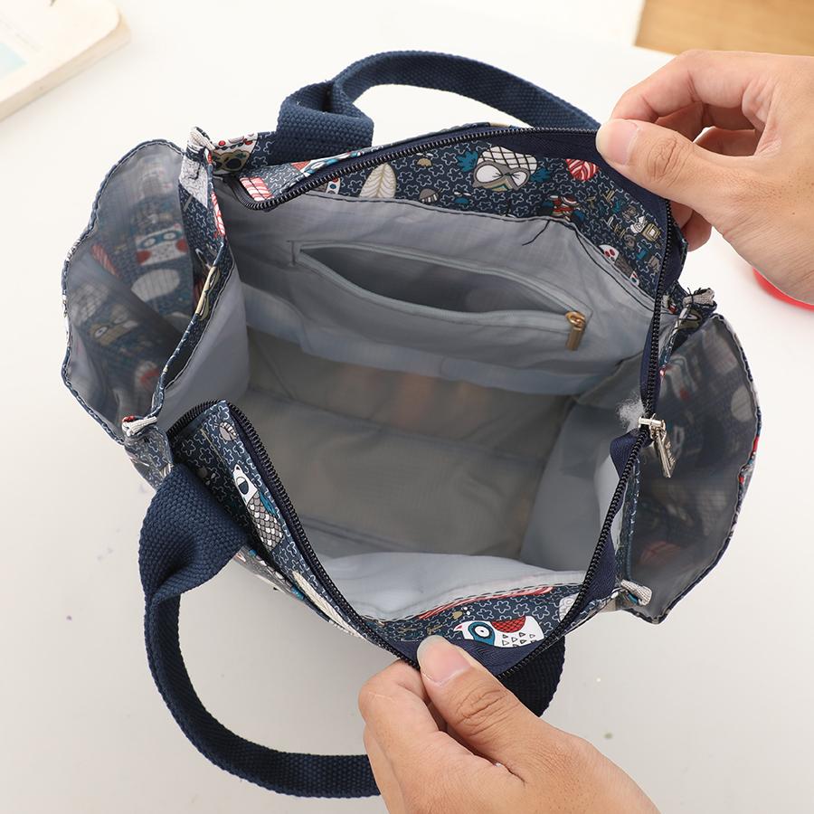 New Multi-pocket, Large-capacity Insulated Tote Bag with Rice, Office Lunch Box Bag, Picnic Lunch Box Bag