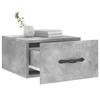 Wall Mounted Nightstand Concrete Gray 35 x 35 x 20 cm