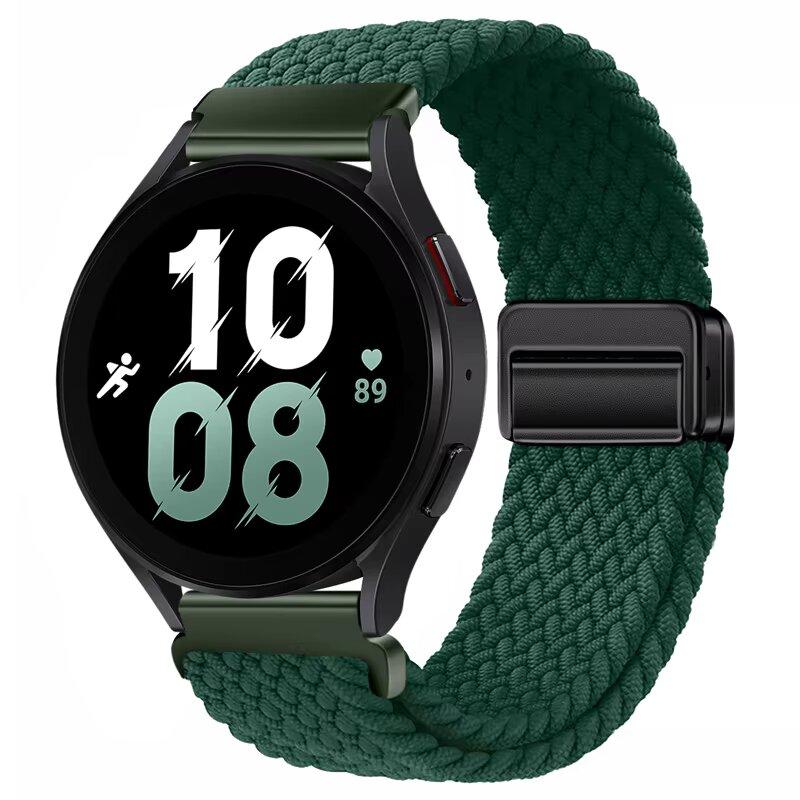 Weaves Nylon Loop Strap For Samsung Galaxy Watch8 40 44mm Magnetic Wristband For Galaxy Watch 8 Classic 46mm Band Sport Bracelet