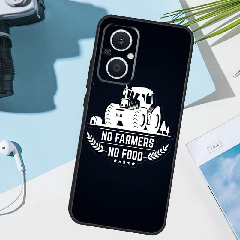 No Farmers No Food Phone Case For OPPO Find X6 X3 Pro X2 Neo X5 Lite Reno 7 3 2Z 4Z 5Z 8T 4 5 6 8 Lite Cover