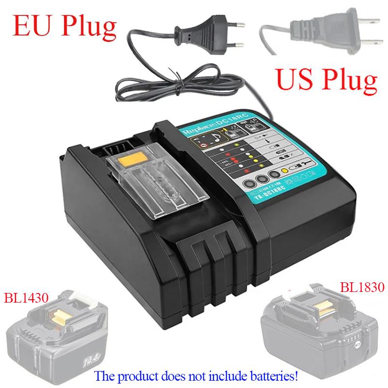DC18RC For battery pin 18V Drill Battery Charger 3A Li-ion Charger for 14.4V 18V LXT BL1815 BL1860 BL1430 BL1450