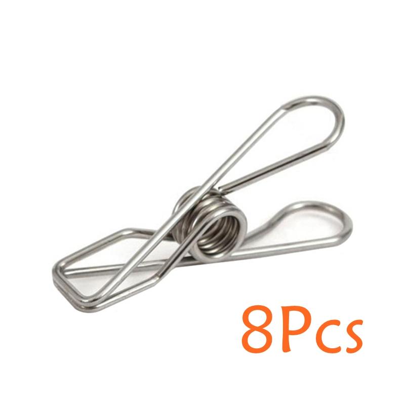 Paslanmaz Çelik Kanca Klip Ev İç Giyim Çorap Kurutma Klipleri Elbise Yorgan Rüzgar Geçirmez Klip Askı