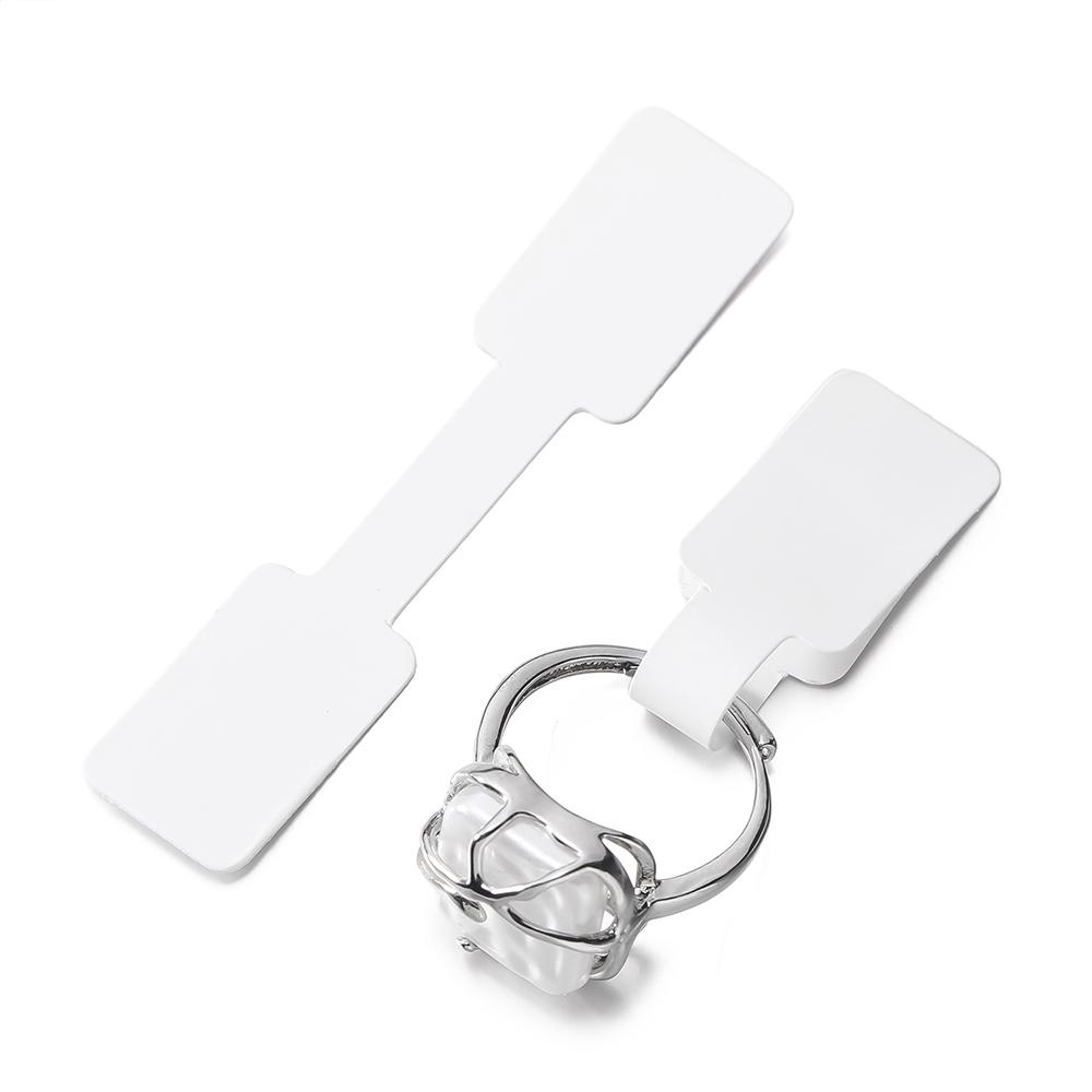 100pcs Jewelry Price Tags Sticker Label for Necklace Ring Earrings Repair Card Small Business Display Packaging Material