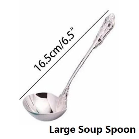 Silver Tableware Classic Silverware Stainless Steel Dinner Knife Fork Spoon Wedding Occasion Cutlery Xmas Western Dinnerware 1Pcs Vintage