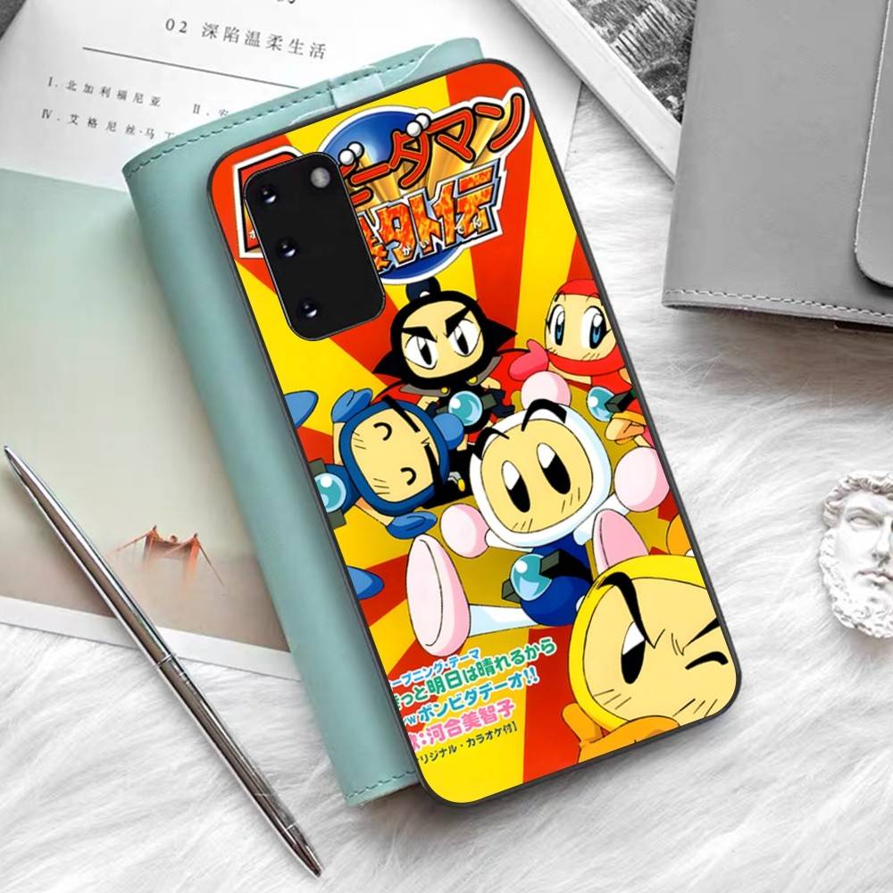Super Bomberman Cartoon Phone Case For Samsung S 24 Fe 25 Ultra Plus 20 Lite 21 30 22 23 24 22 Ultra 5G Fundas