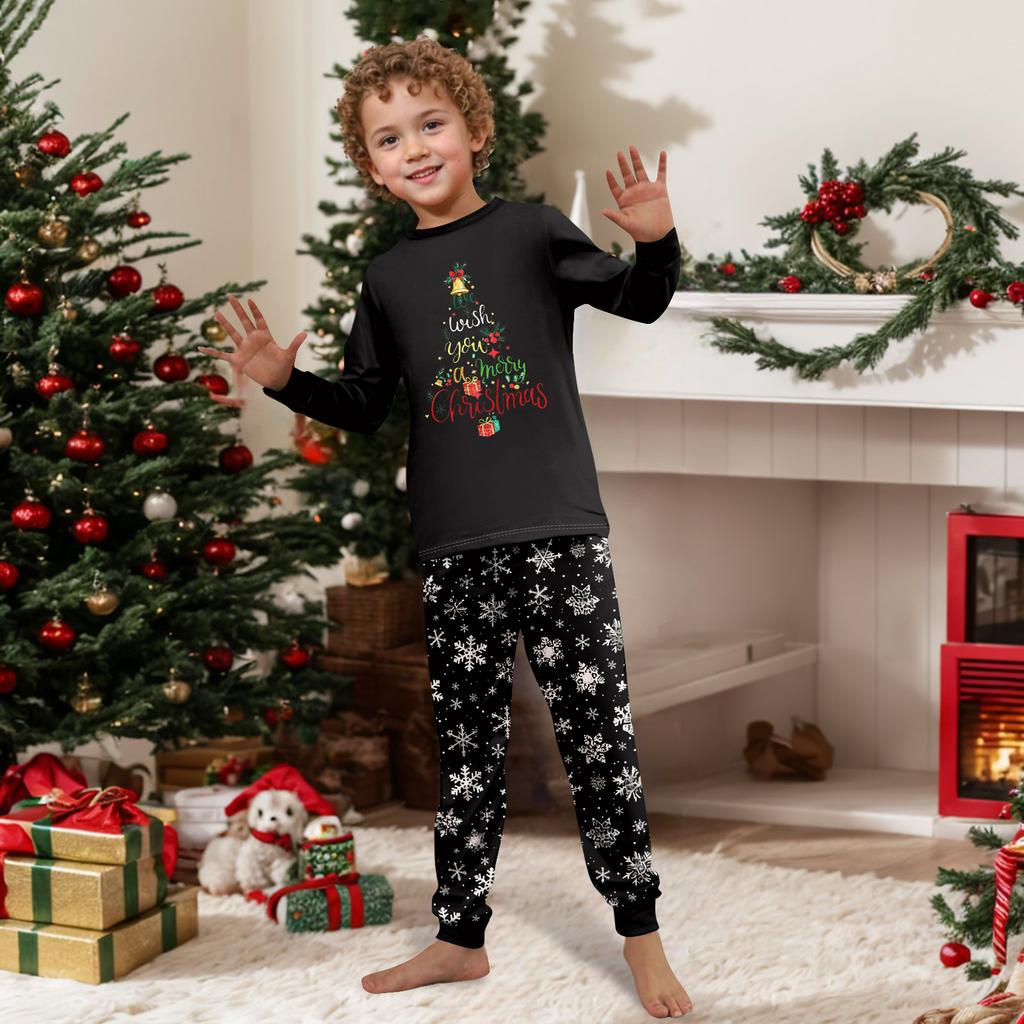 Druk Piżamy Słodki Zestaw Rodzinny, Ubrania Domowe, Zestaw Rodzinny Top z Długim Rękawem Spodnie