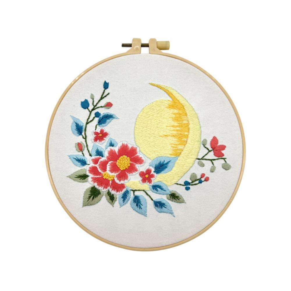 

Красочный набор для вышивки крестом Набор для вышивки своими руками Швейные принадлежности Набор для вышивки цветов для начинающих Style 2