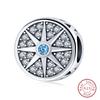 Fit 925 Silver Charms Beads Mysterious Devil's Eye Fatima's Hand Pendant Charms For Women Fine DIY Jewelry