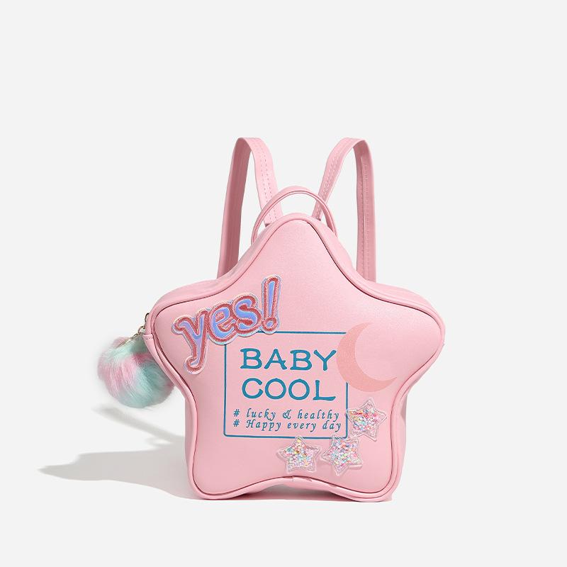 Popular large-capacity backpack subculture pain bag Y2K bar grain tied board bag sweet cool Spice girl backpack 2609₽