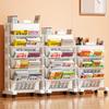 Floor Mounted Movable Bookshelf With Wheels Classroom Desk Storage Rack Study Large Capacity Multi-Layer Book Storage Rack