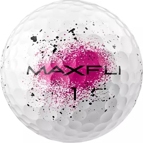 2025 Maxfli Straightfli Golf Balls, Graffiti, Straight, Rules-Conforming, Multicolor [Parallel Import]