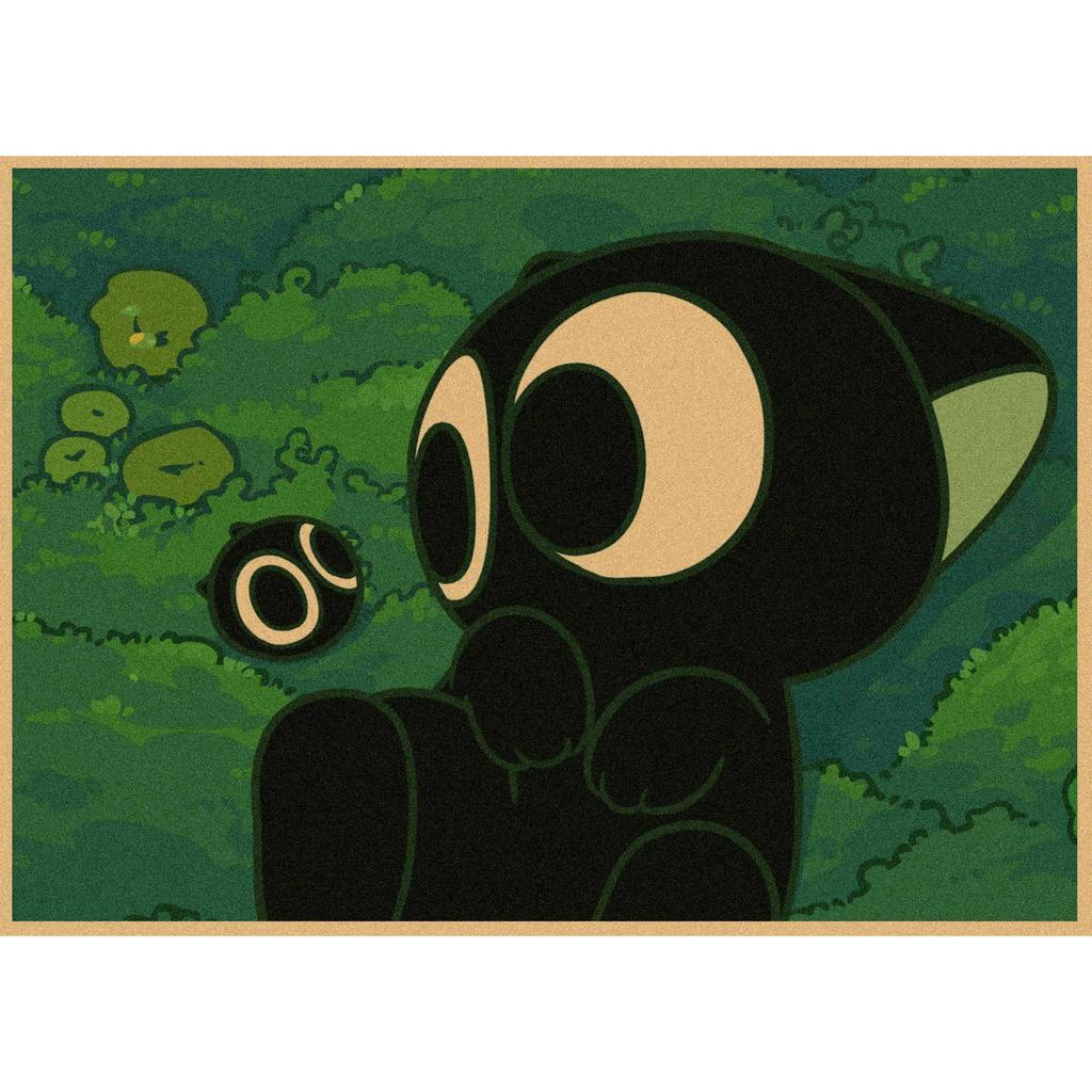 Luo Xiaohei Anime Poster - Retro Kraft Paper Wall Art for Cafe & Bar Decor