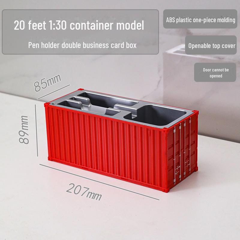 20ft Model Container Pen Holder & Business Card Box