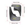 4Pcs for Renault Kwid E-Tech Dacia Spring Eletric City K-ZE IKCO K112 Climber Splash Guards Mudguard Fender Mudflaps Mud Flaps