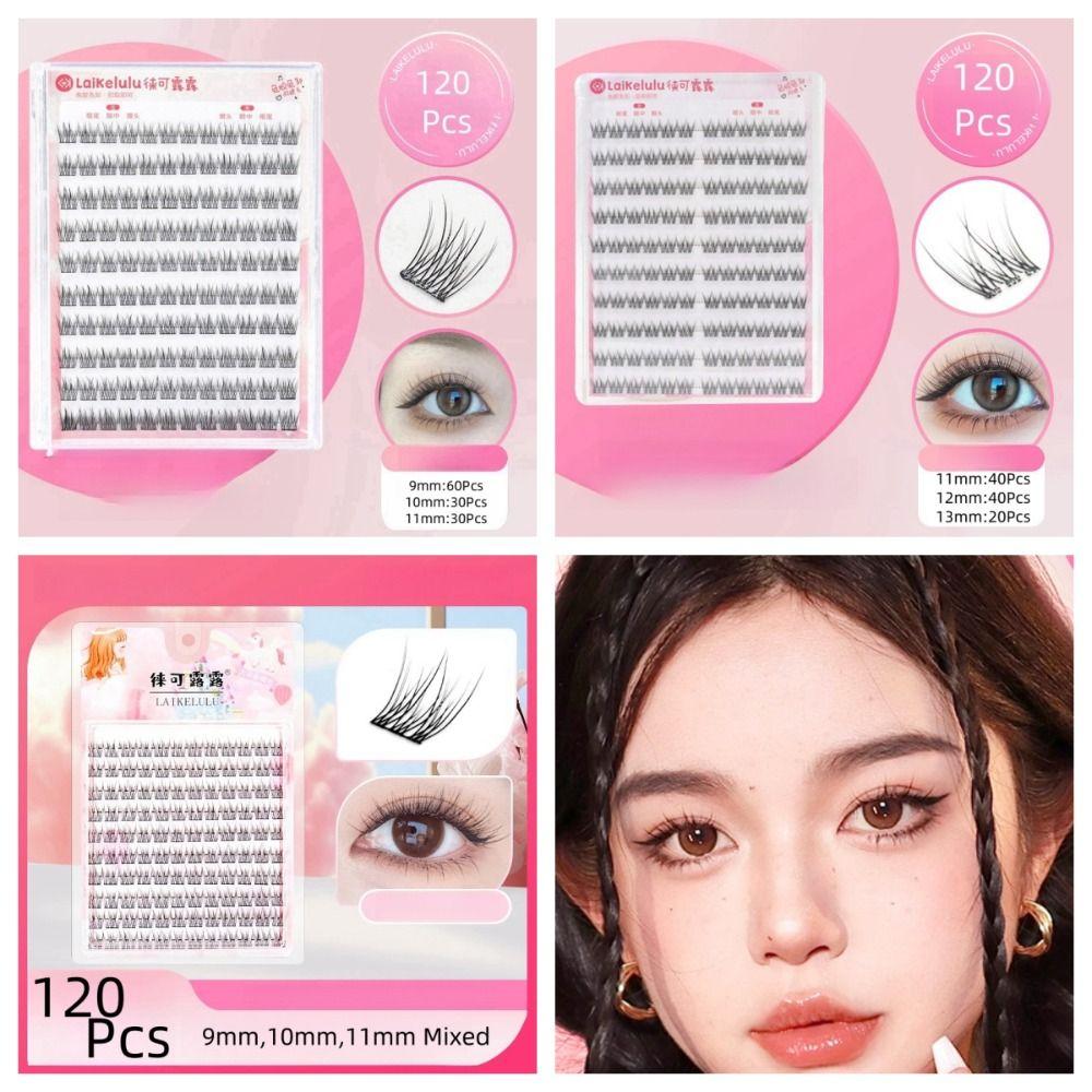 Soft Self Adhesive False Eyelashes Comic Eye Individual Fake Eyelashes Cluster False Lashes  Daily
