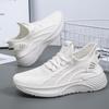 Women's Summer Slip-On White Sport Shoes, Soft Soles, Air Cushion, Non-Tiring Casual Footwear