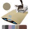 Cat Litter Mat Double Layer Pet Non Slip Big Pet Litter Box Filter MatWear Resistant Waterproof Anti-slip Cat Litter Mat