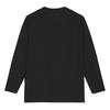Workwear Short Sleeve Tee Solid Color Henley Long Sleeve T-Shirt Unisex Tops Black IN8700