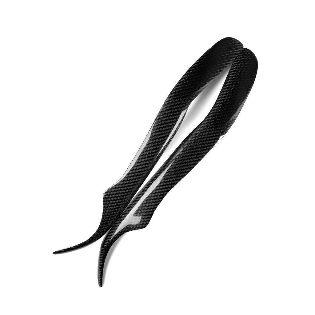 Car Headlight Eyebrow Cover Front Lamp Eyelid Decor For Lexus IS200 1998-2005 Carbon Fiber Trim Sticker 2pcs