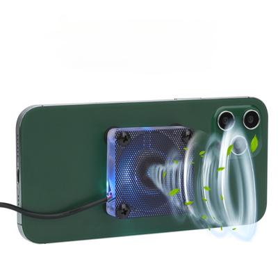 Mini radiatore per cellulare, dispositivo di raffreddamento portatile per telefono con ventosa per tutti i tipi di cellulare, dispositivo di raffreddamento per telefono cellulare, ventola di raffreddamento USB silenziosa