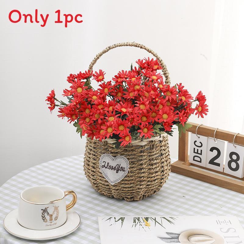 Artificial Silk Chrysanthemum Bouquet For Wedding Decor Home Office Styling