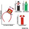 Playful Green Red Silver Christmas Headbands For Kids With Fun Replacement Tags Included