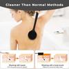 Silicone Back Scrubber Shower Bath Brush with Long Handle | Flexible Bristles for Smooth Skin | Exfoliating Brush | Body Scrubber for Women, Men &