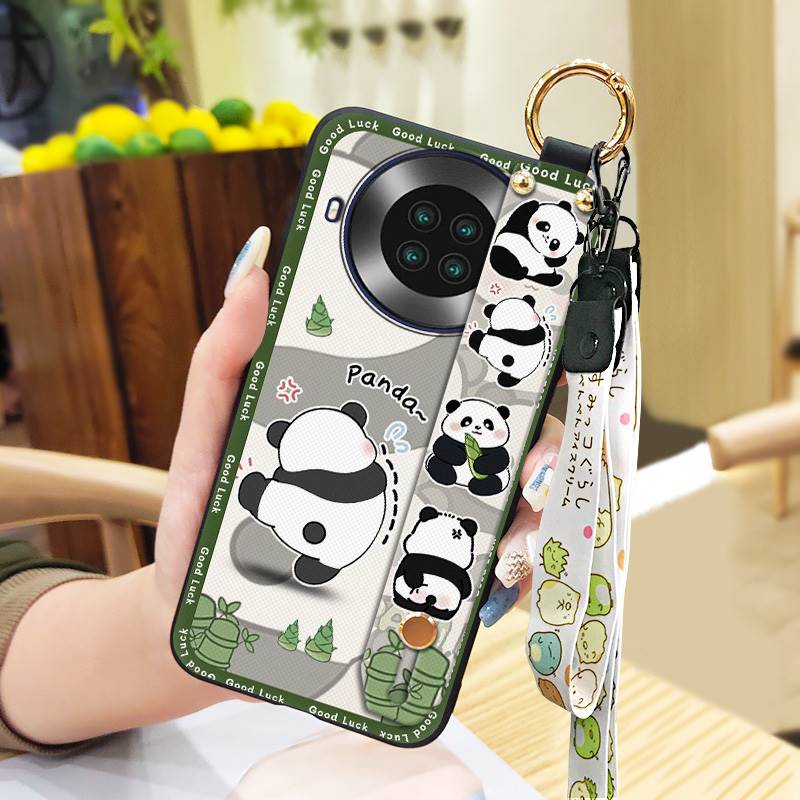 Dirt-resistant Cartoon Phone Case For Cubot Note20 Phone Holder Wristband Waterproof Panda Soft case Anti-dust Cute Ring