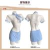 Sailor Uniform Cosplay Sexy Erotic Extreme Ladies Erotic Uniform Tie Student Socks Exposing Chest Tight Navy Style School Uniform High School Girl JK