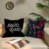 Heißer TV-Horror S-Squid Game Ahorn-Design Kissenbezug Glückliche Herbsternte Deko Feiertagsdeko Kissenbezug